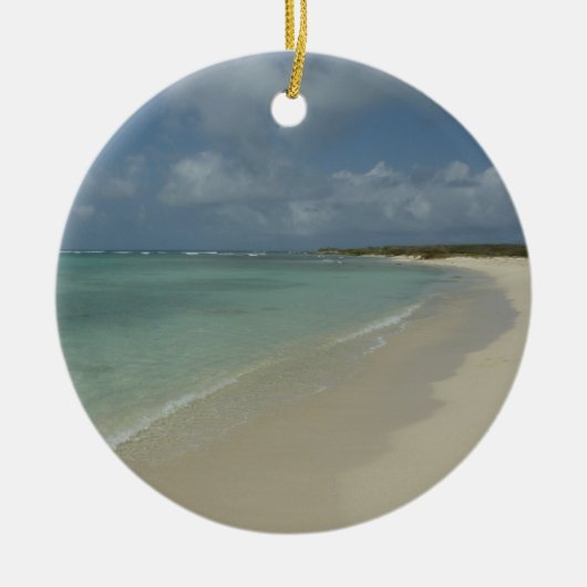 Aruban Beach II Beauful Natuur Scene Keramisch Ornament (Voorkant)