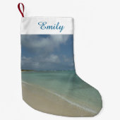 Aruban Beach II Beauful Natuur Scene Kleine Kerstsok (Voorkant)