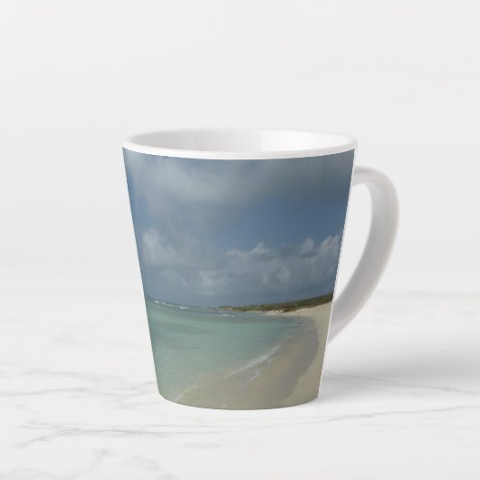 Aruban Beach II Beauful Natuur Scene Latte Mok (Rechterhoek)