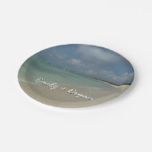 Aruban Beach II Beauful Natuur Scene Papieren Bordje (Gekanteld)