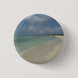 Aruban Beach II Beauful Natuur Scene Ronde Button 3,2 Cm