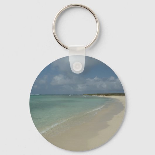 Aruban Beach II Beauful Natuur Scene Sleutelhanger (Voorkant)