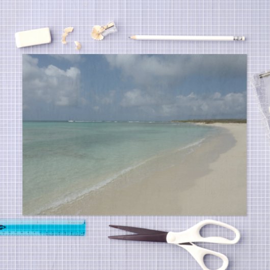 Aruban Beach II Beauful Natuur Scene Tissuepapier (Craft)