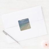 Aruban Beach II Beauful Natuur Scene Vierkante Sticker (Envelop)
