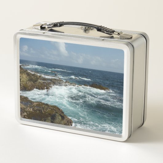 Aruba's Rocky Coast and Blue Ocean (Achterkant)