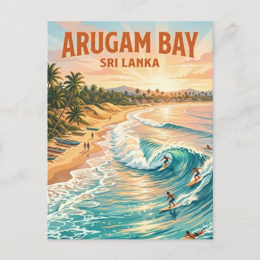 Arugam Bay Sri Lanka Briefkaart (Voorkant)