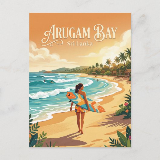 Arugam Bay Sri Lanka Briefkaart (Voorkant)