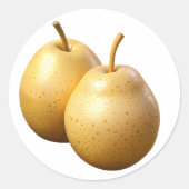 Arugula Plastic 3D – Glanzend rond etiket (Voorkant)