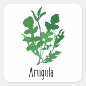 Arugula Spices Herbs Vierkante Sticker (Voorkant)