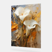 Arum Lily - Impasto Floral Acryl Bord (Hoek)