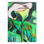 Arum Lily waterverf originele kunst schilderij (Voorkant)