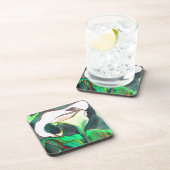 Arum Lily waterverf originele kunst schilderij Drankjes Onderzetter (Rechterzijde)