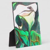 Arum Lily waterverf originele kunst schilderij Fotoplaat (Zijkant)