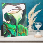 Arum Lily waterverf originele kunst schilderij Fotoplaat (Zijkant)