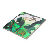 Arum Lily waterverf originele kunst schilderij Tegeltje (Zijkant)