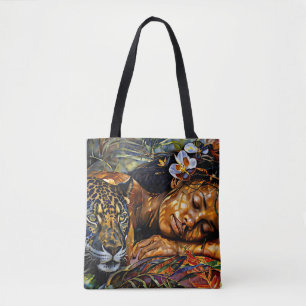 "Arumáya" Jaguar's Bloom - Vrouwen in het Amazoneg Tote Bag