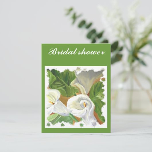 Arums vrijgezellenfeest kaart (Staand voorkant)