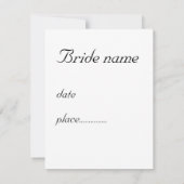 Arums vrijgezellenfeest kaart (Achterkant)