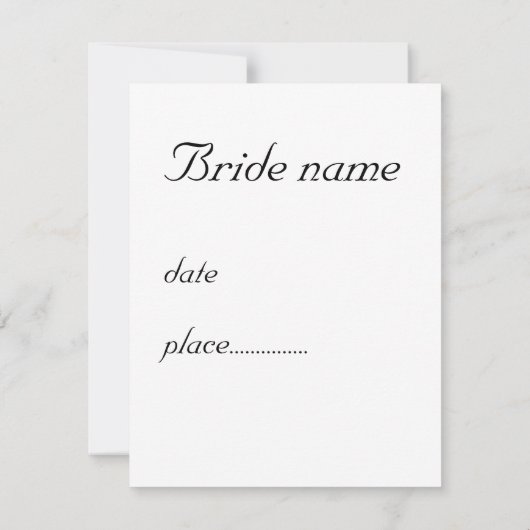 Arums vrijgezellenfeest kaart (Achterkant)