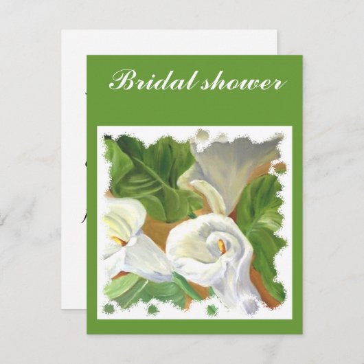 Arums vrijgezellenfeest kaart (Voorkant / Achterkant)