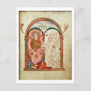 Arundel 155 f.133 Monks of Christchurch, Canterbur Briefkaart