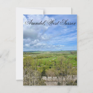 Arundel in de lente, West Sussex Briefkaart