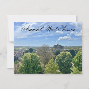 Arundel in de lente, West Sussex Briefkaart
