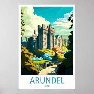 Arundel Vintage Reisposter Ski Nationaal Park Poster
