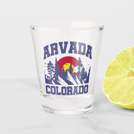 Arvada, Colorado Shot Glas (Voorkant)