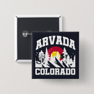 Arvada, Colorado Vierkante Button 5,1 Cm