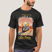 Arvada Mannen Rider Hard, Life Free V 1.2 T-shirt (Voorkant)