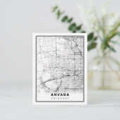 Arvada Map Briefkaart (Staand voorkant)