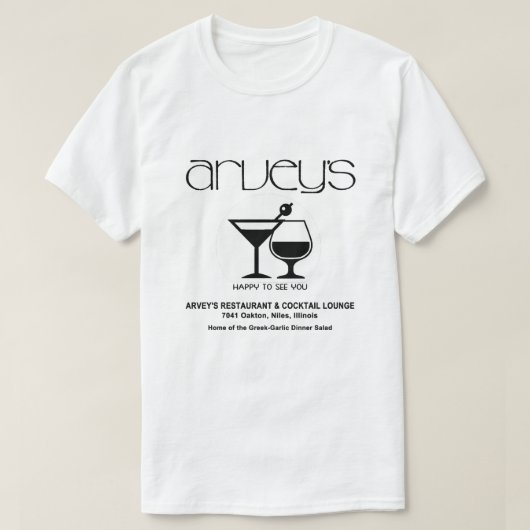 Arvey's Restaurant & Cocktail Lounge, Niles, Veren T-shirt (Design voorkant)