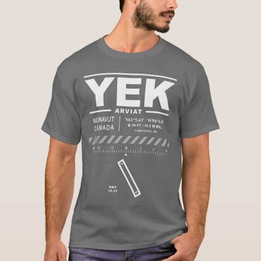 Arviat Airport YEK T-shirt (Voorkant)