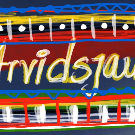 Arvidsjaur mugg med samiskt mönster mok