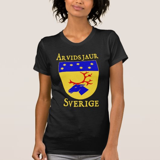 Arvidsjaur, Sverige (Zweden) T-shirt (Voorkant)
