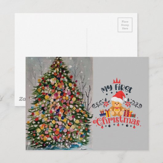 ARVORE DE NATAL BRIEFKAART (Voorkant / Achterkant)