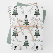 Árvore de Natal Pinheiro Estilo Rústico Farmhouse Inpakpapier Vel (In situ)