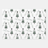 Árvore de Natal Pinheiro Estilo Rústico Farmhouse Inpakpapier Vel (Voorkant)