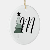 Árvore de Natal Pinheiro Estilo Rústico Farmhouse Keramisch Ornament (Rechts)