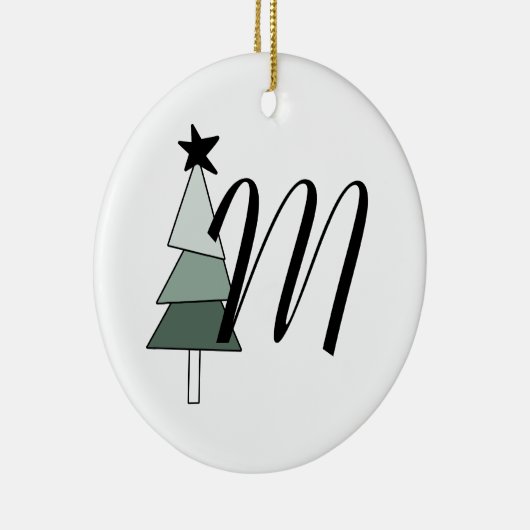 Árvore de Natal Pinheiro Estilo Rústico Farmhouse Keramisch Ornament (Rechts)