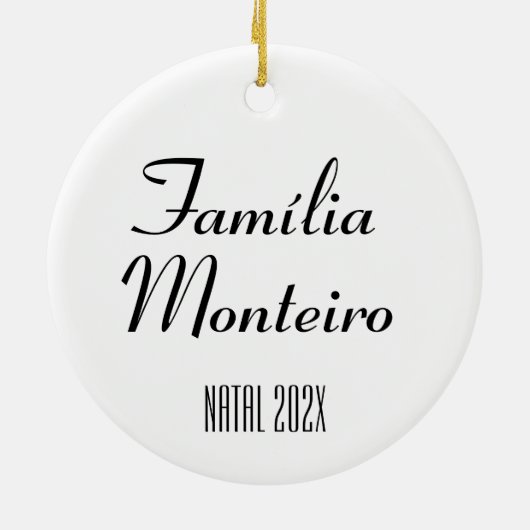 Árvore de Natal Pinheiro Estilo Rústico Farmhouse Keramisch Ornament (Achterkant)