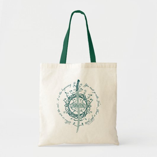 ARWEN™ Elfen Zwaard Citaat Tote Bag (Voorkant)