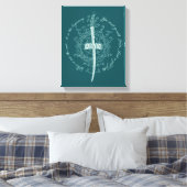 ARWEN™ Elfenzwaard Citaat Canvas Afdruk (Insitu (Slaapkamer))