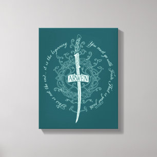 ARWEN™ Elfenzwaard Citaat Canvas Afdruk