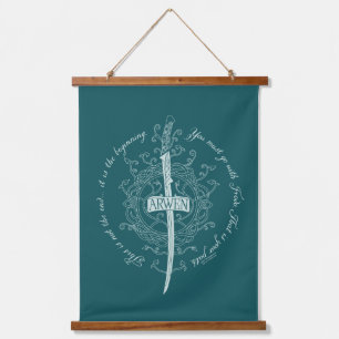 ARWEN™ Elfenzwaard Citaat Hangend Wandkleed