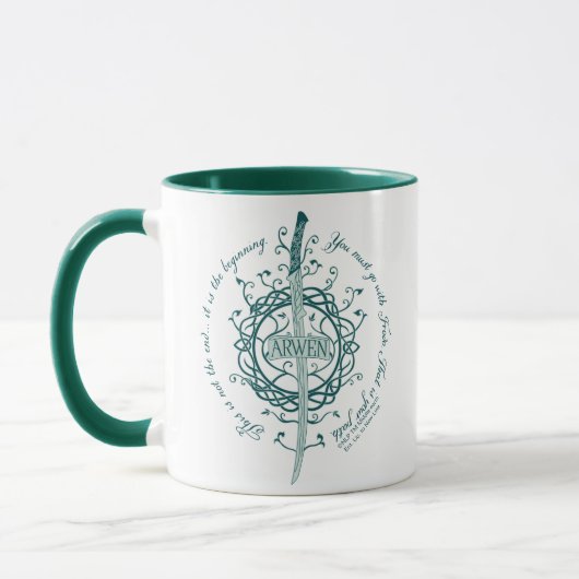 ARWEN™ Elfenzwaard Citaat Mok (Links)