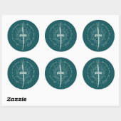 ARWEN™ Elfenzwaard Citaat Ronde Sticker (Vel)
