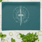 ARWEN™ Elfenzwaard Citaat Theedoek (Gevouwen)