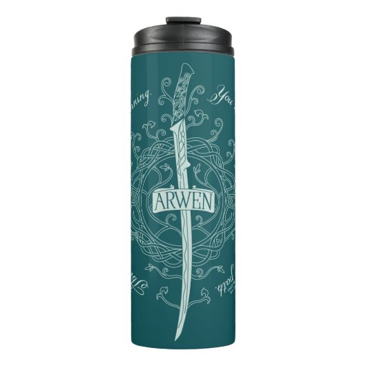 ARWEN™ Elfenzwaard Citaat Thermosbeker (Voorkant)